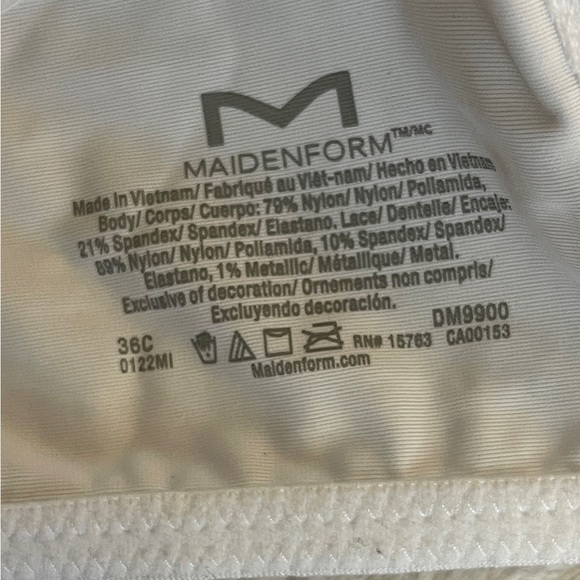 Maidenform White Floral Lace Bra - Picture 5 of 5